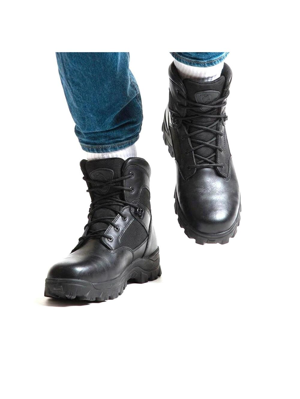 ROCKY Alpha Force Men's Waterproof Black Leather Lace Up Combat Boots US Size 13